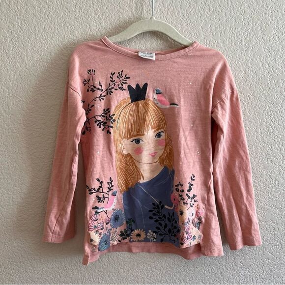 Zara and Gap set of two Cotton Long Sleeve Shirts Girl 5 years Old - Picture 1 of 10